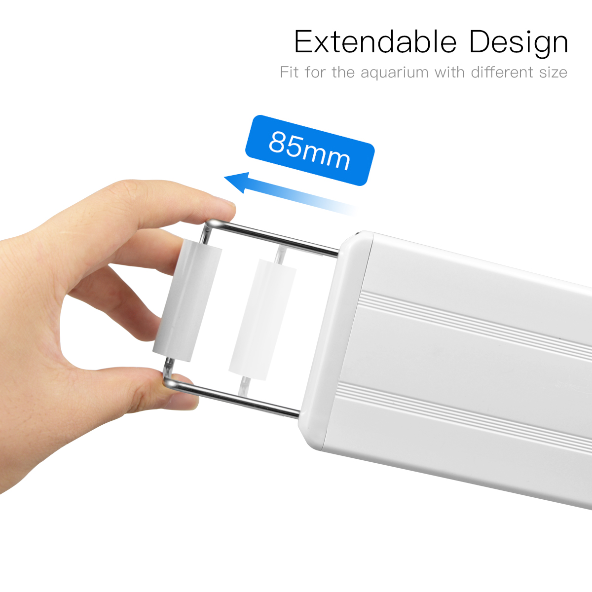 Aquarium LED Light Tube Lamp RGB Fish Tank Lights Indoor Full Spectrum Aquatic Plant Grow Lamp Decor with EU Power Plug 220V