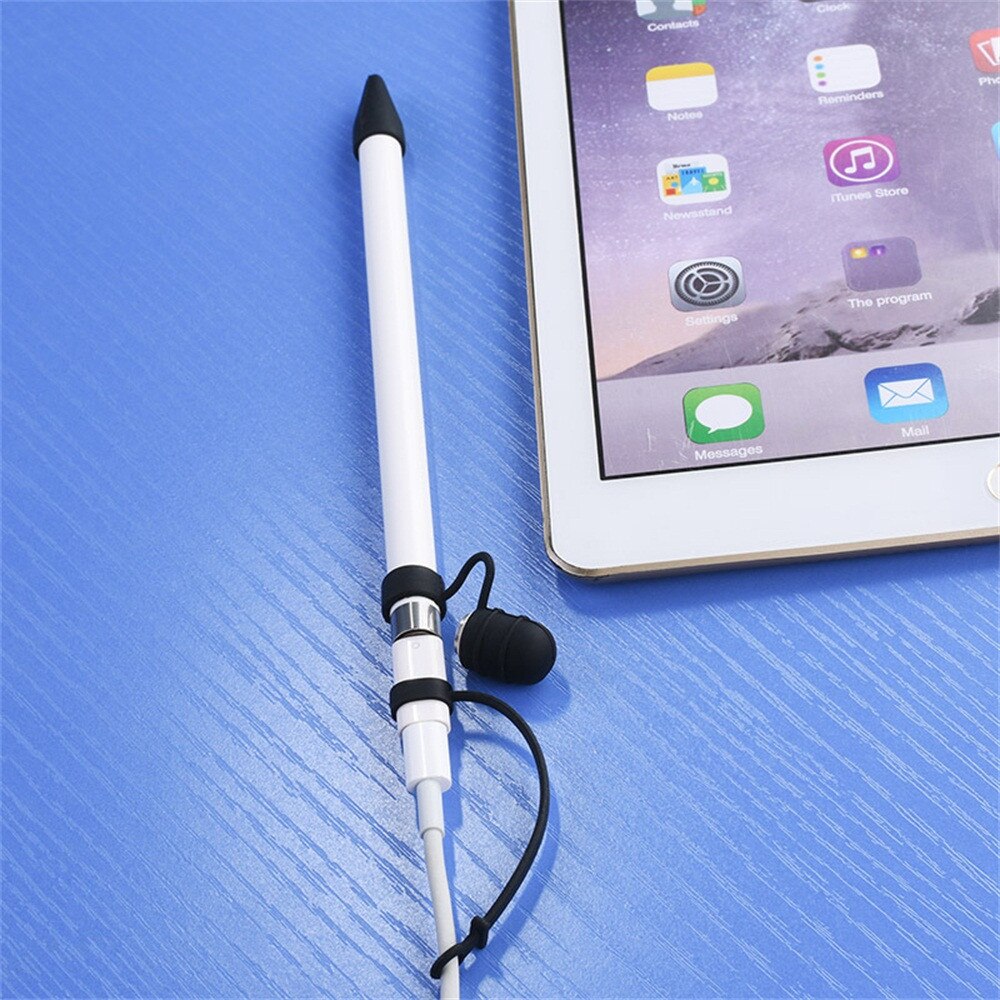 Cobertura de silicone 3 em 1 para apple pencil, estojo para lápis, capa com ponta para suporte, adaptador para ipad pro 10.5 12.9 9.7, estojo para lápis o5