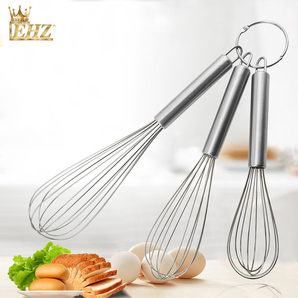 Rvs Garde Keuken Whisk Melk Eiklopper Voor Koken Mengen Kloppen Verslaan Roeren Ballon Garde 8 "10" 12"