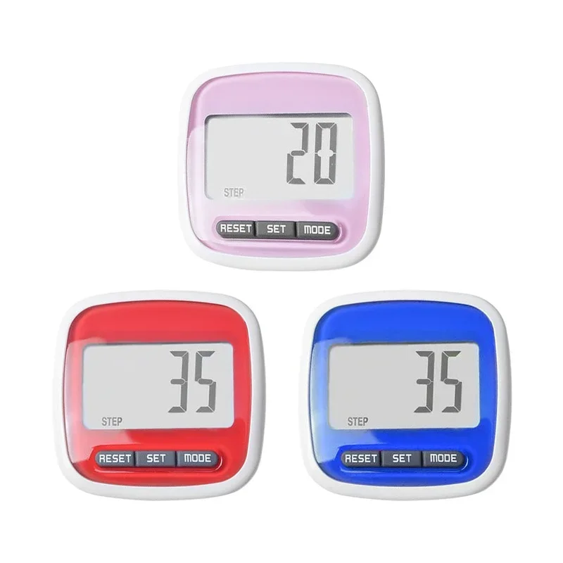 3d stappentellers, waterdichte 3d sportstappenteller met calorieënteller en lcd-display, fitnessapparatuur