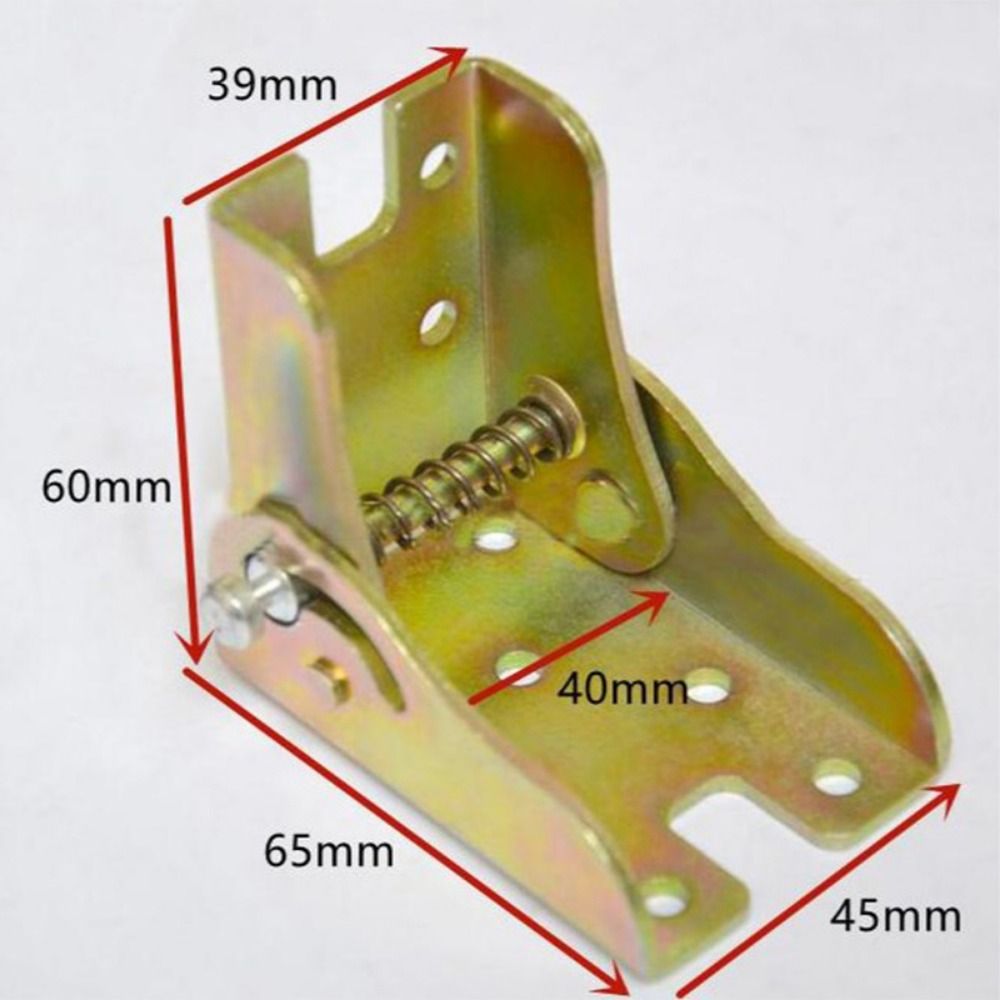 2Pcs 90 Degree Folding Gussets for Folding Legs Table Connector Corrosion Resistance Self-Locking Hinge Smooth Surface Steel