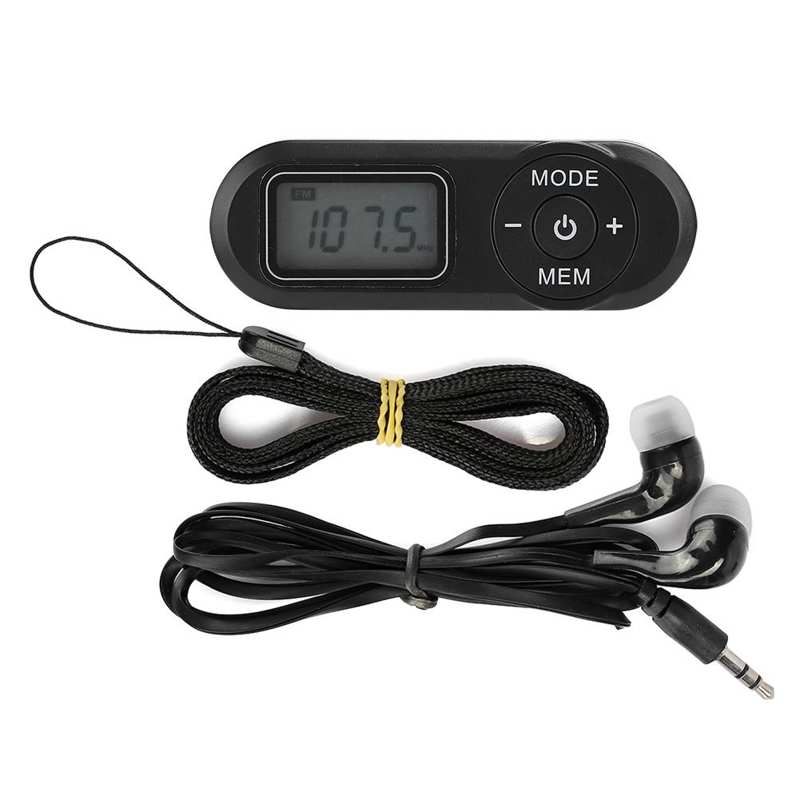 HRD 727 DSP Mini Portable Radio LCD Digital Pocket FM Radio 64-108MHz FM Receiver Retro MP3 Player Music Player 3.5mm Earphone
