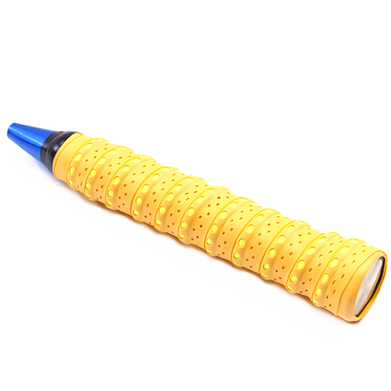 Cinta antideslizante para raqueta absorbente de sudor, agarre para tenis, bádminton, Squash, 1 ud.: YELLOW