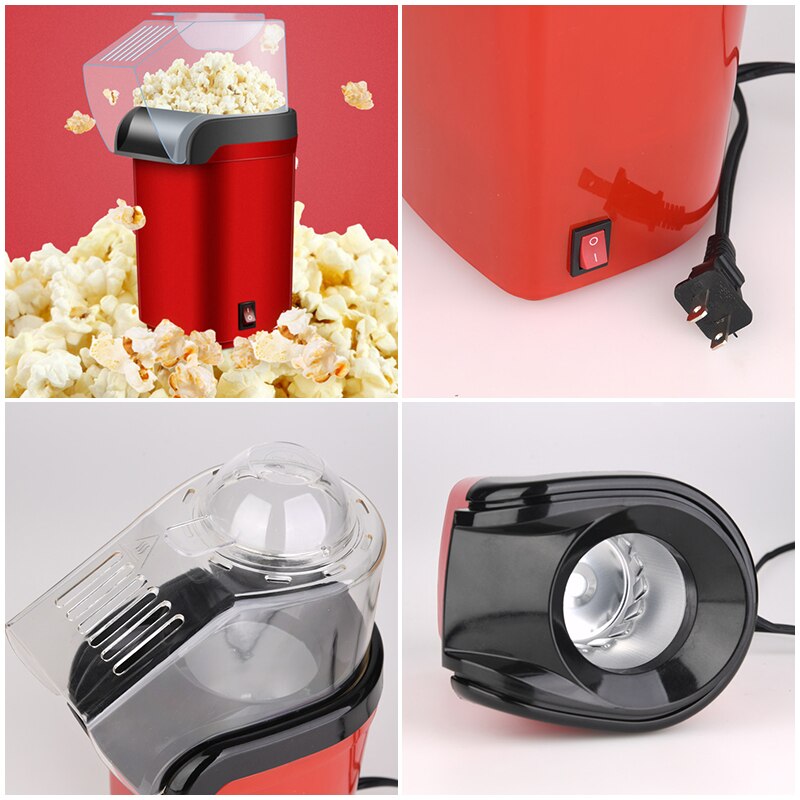 1200W Household Electric Popcorn Maker Machine Automatic Mini Corn Popper Natural Popcorn Home Use Household For kids Children
