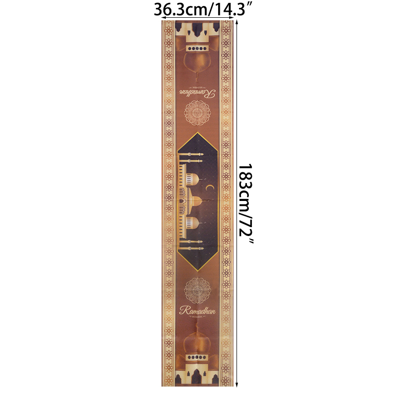 Eid Mubarak Tafelloper Tafelkleed Ramadan Kareem Eid Al-Fitr Decoratieve Tafelkleed Cover Voor Thuis Islamitische Mubarak Party decor: B09