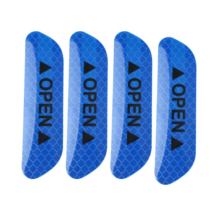 Reflectante Reflector Sticker Auto Exterieur Accessoires Zelfklevende Reflecterende Tape Reflex Exterieur Waarschuwing Strip Beschermen Auto Body: Blue
