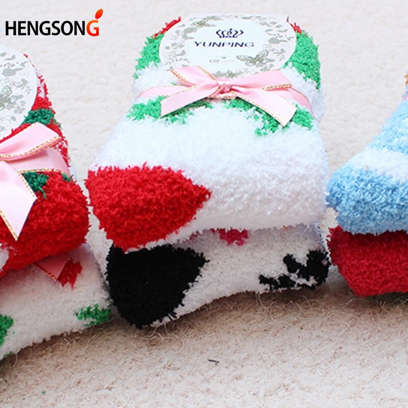 1 Pair Warm Soft Women Socks Winter Spring Christmas Woolen Socks Running Tennis Yoga Sports Socks For Girls Ladies DP968188