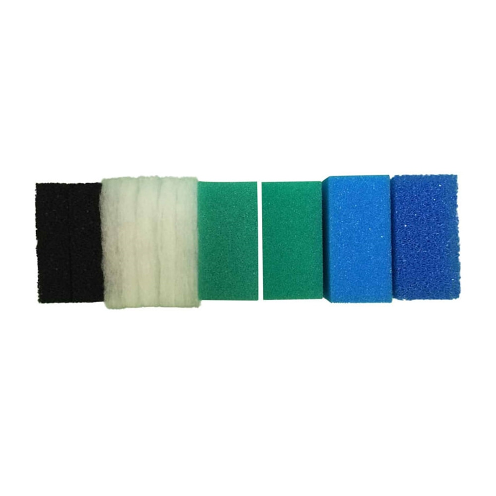 Sæt kompatibel akvariefiltersvamp til juwel compact / bioflow 3.0 (1 x fin , 1 x grov , 2 x kulstof , 2 x nitrat , 5 x poly)