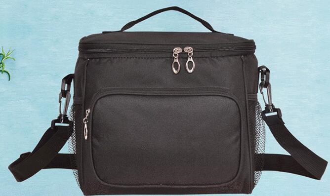 Oxford Doek Lunch Koude Isolatie Zak Auto Picknick Studenten Lunch Tas: Black