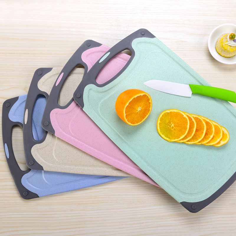 Snijplank Verdikte Grote Plastic Tarwe Stro Chop Board Huishoudelijke Dubbelzijdig Hakken Fruit Chop Boards Keuken Tool
