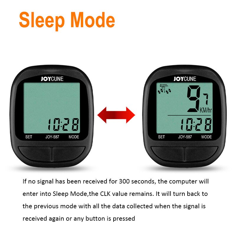 SD-587 Shundong JOYCUNE Display Speedometer Cycling Computer Bicycle Wired Code Table Speedometer Odometer English Code Table