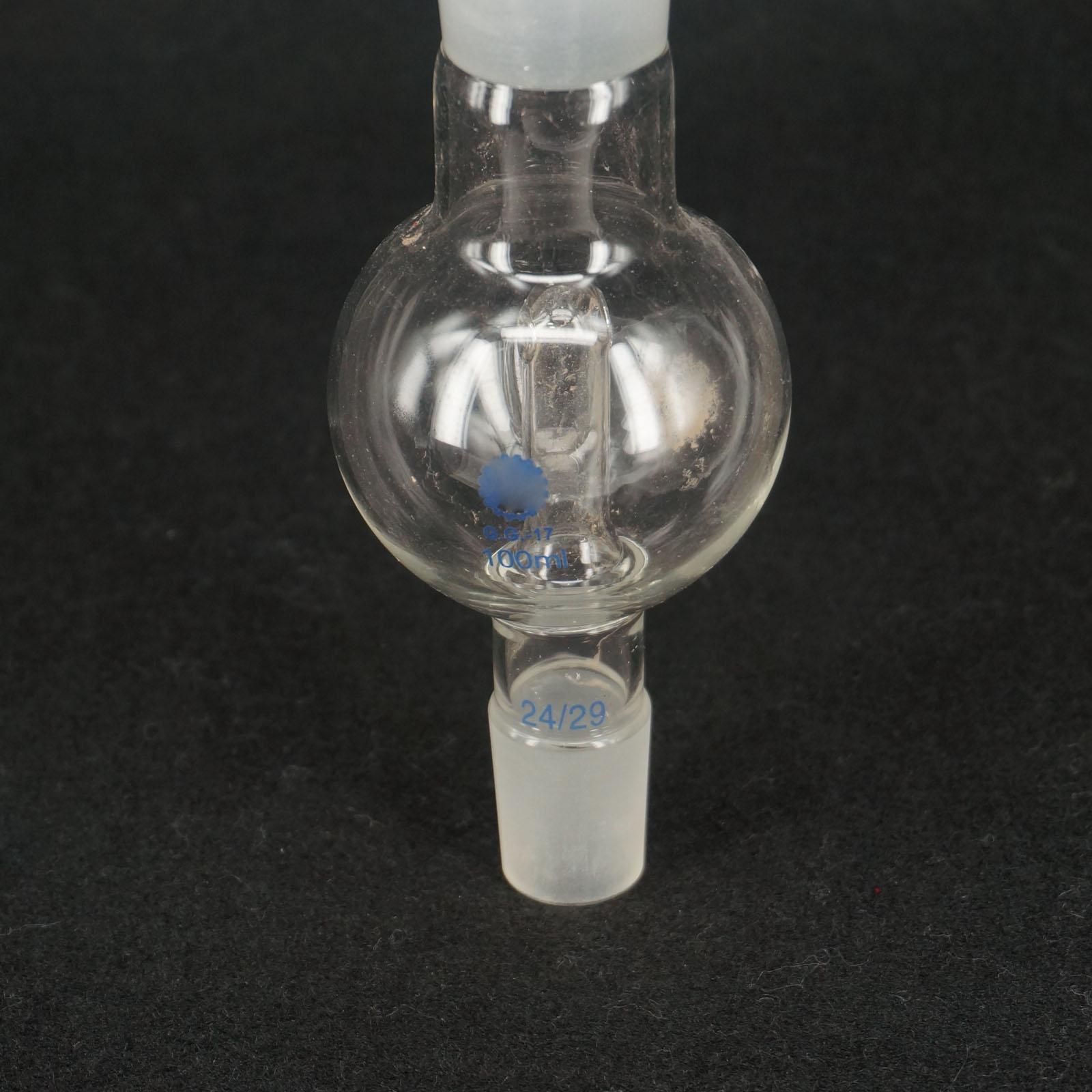 100ml Bump Trap 29/32 to 24/29 Ground Joint Lab Glass Rotary Evaporator