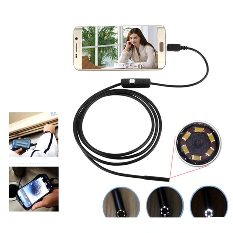 Endoscoop Camera Voor Android Telefoon Usb Flexibele Camera Endoscoop Voor Auto 'S Endoscopio Voor Mobiele Smartphone Otoscopio Endoskop