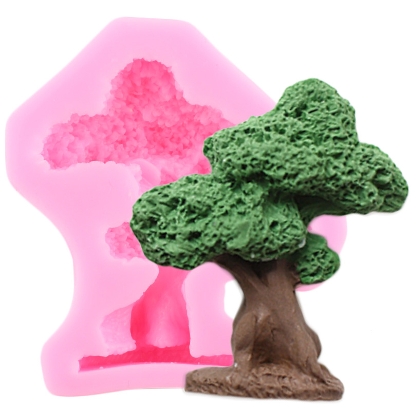 Eekhoorn Boomstronk Dennenappels Siliconen Mallen Paddestoel Slak Fondant Cake Decorating Gereedschap Diy Snoep Hars Klei Chocolade Mallen: CE861