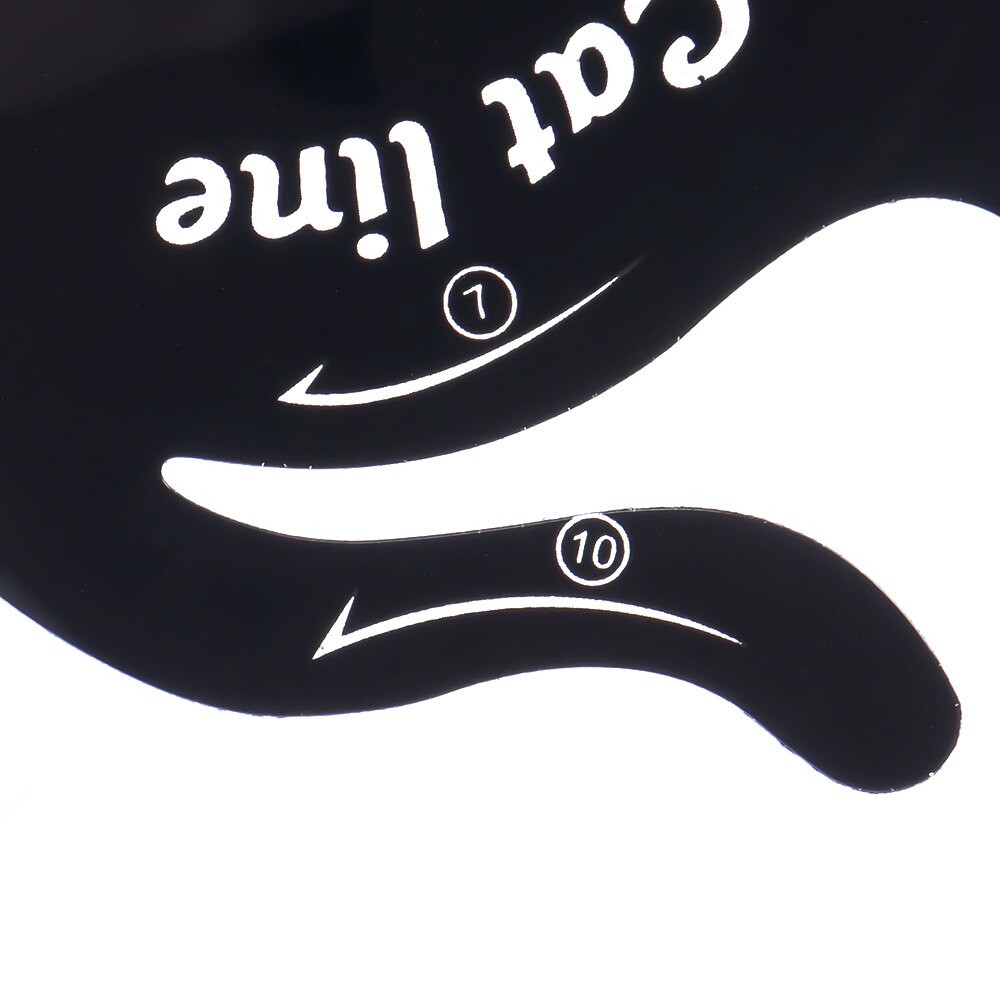 2pcs/set Eye Liner Makeup Cat Eye Eyeliner Stencil Eyeliner Stencil Models Eyebrow Eyes Liner Template Shaper Tool