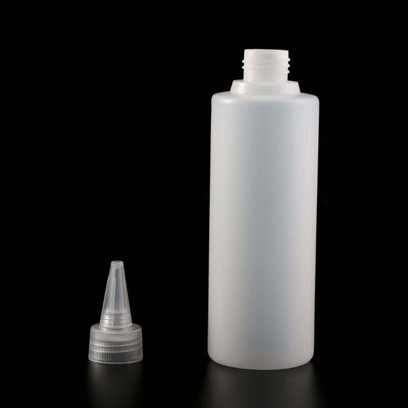 Aplicador de cola branca de plástico de alta qualidade, 250ml, garrafa de aperto para recortes em papel, faça você mesmo, ferramenta artesanal de papel de álbum, 1 peça