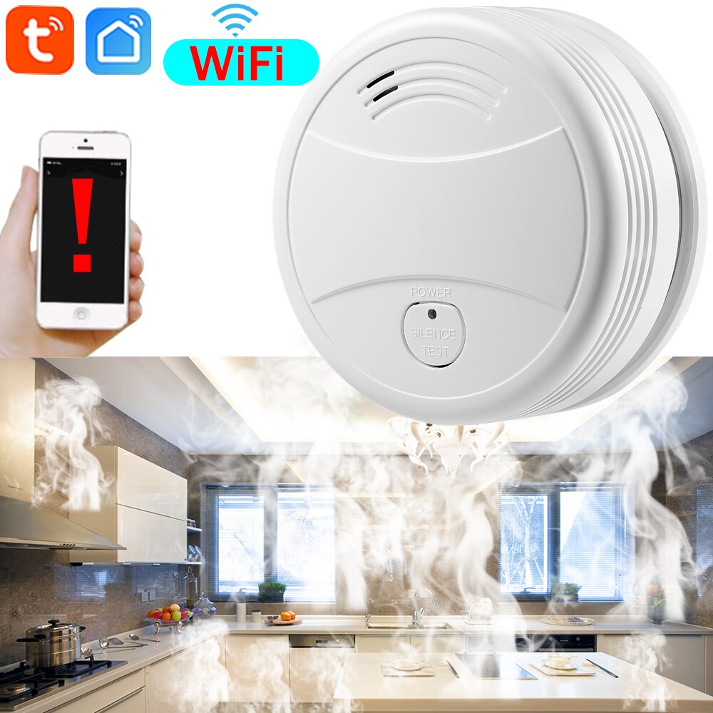 WiFi Smoke Fire Detector Standalone Tuya Wireless ... – Grandado