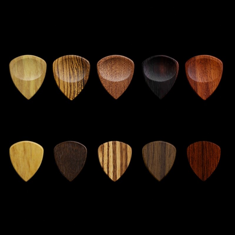 Y1QE Wood Acoustic Guitar Pick Electric Bass Plectrum Hearted Shape Pick Guitar Guitarra AccesStringed Instrument,0.25mm