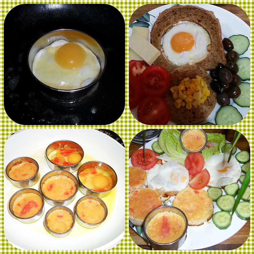 5Pcs Cookie Cutter Mold Set Rvs Cirkel Ronde Vorm Biscuit Cake Fondant Mould Keuken Diy Bakken Gebak Cake gereedschap