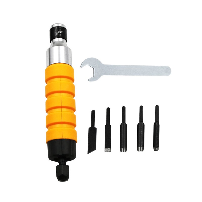Electric Chisel Carving Tool Wood Carving Machine Woodworking Chisel with 5 Blades Hand Tool P7Ding