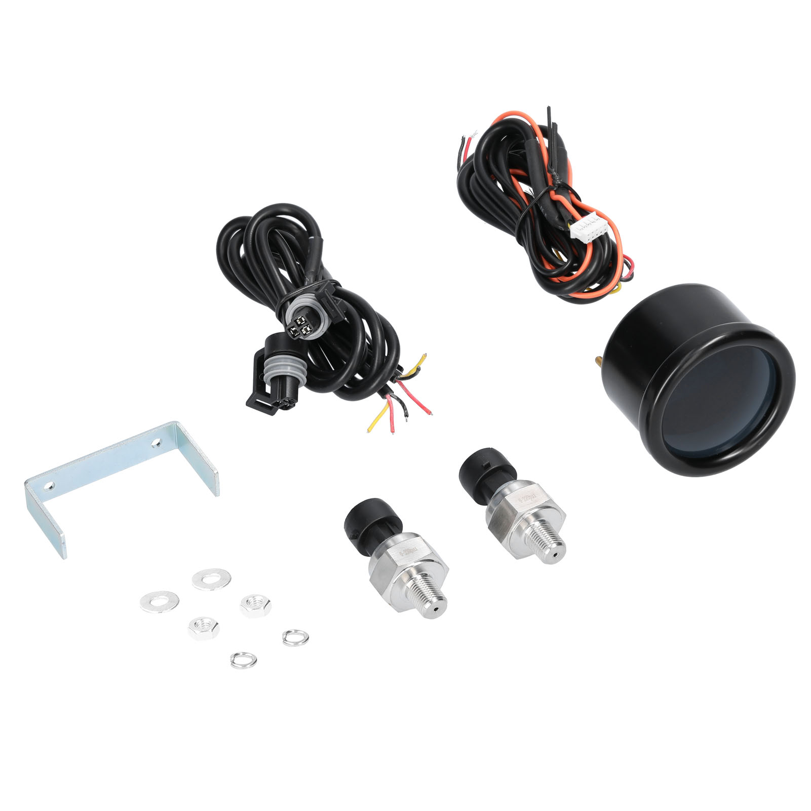 Dual Display Air Pressure Guage with 2pcs 1/8NPT Sensors LED Digital Air Suspension Gauge 0-220PSI