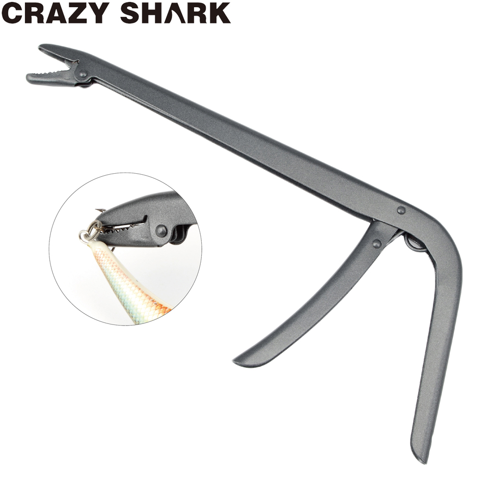 Crazy Shark Roestvrij Staal Vis Haak Remover Extractor Onthaaktangen Apparaat Vis Klem Catch Fishing Tool Fish Tackle Controle