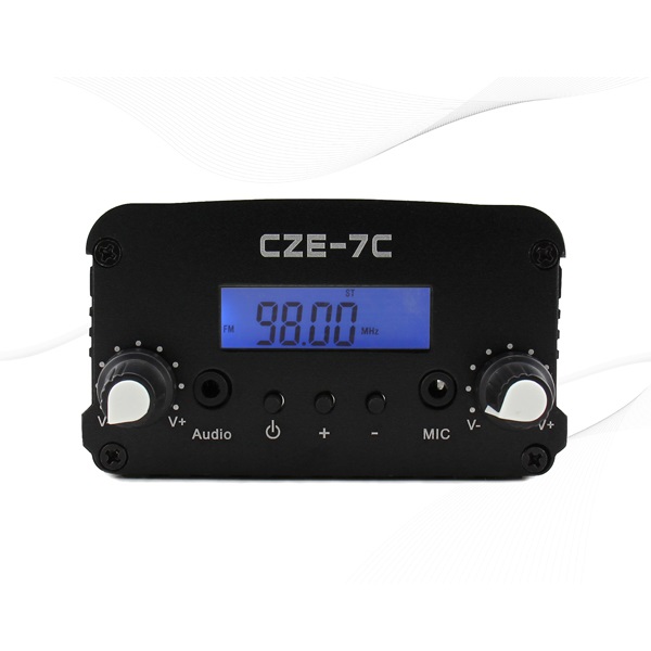 1W/7W stereo PLL 7W FM transmitter broadcast radio station CZE-7C 76-108MHZ 7w fm transmitter radio station