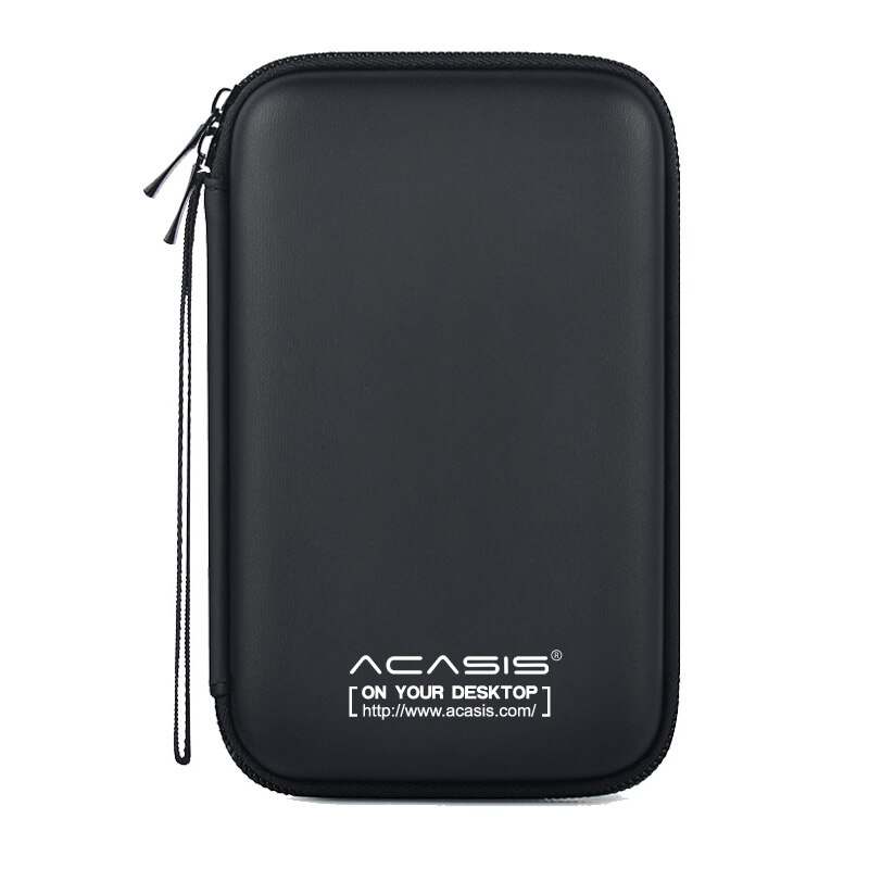 2.5 Inch Hdd Box Bag Case Draagbare Harde Schijf Schijf Zak Voor Externe Hdd Box Power Bank Case Opslag Bescherming doos: Black