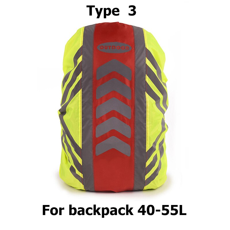 Reflective Waterproof Bag Rain Cover Backpack Cover Outdoor Travel Camping Dustproof Rainproof Covers for Backpacks: C 40-55L