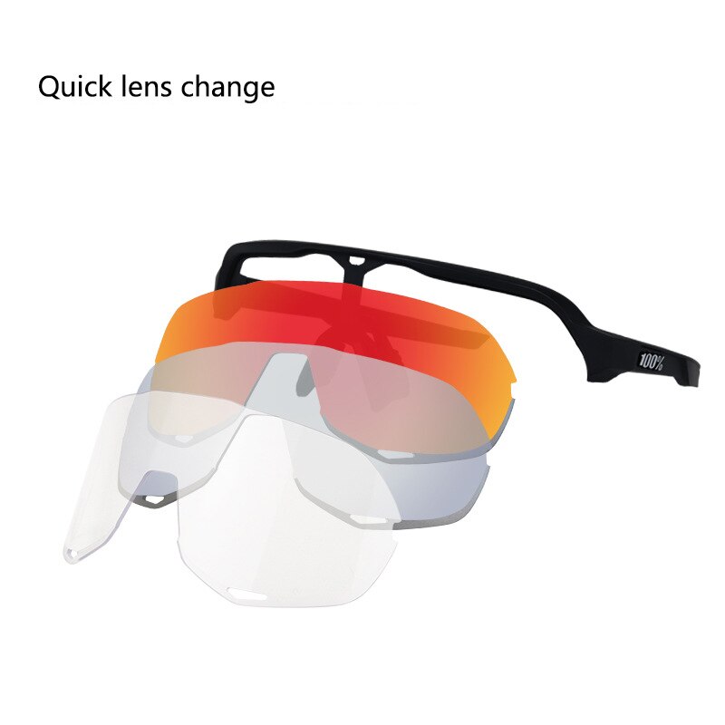 Sport Fietsen Bril Mannen Vrouwen 3Lens UV400 Gepolariseerde Fiets Bril Rijden Bescherming Goggles Eyewear