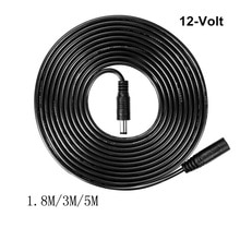 Klassiek Zwart 1.8M 3M 5M Dc Verlengkabel 5.5 Mm * 2.1 Mm Man-vrouw Power draad Koord Voor Cctv Camera Huishoudapparatuur Kabel