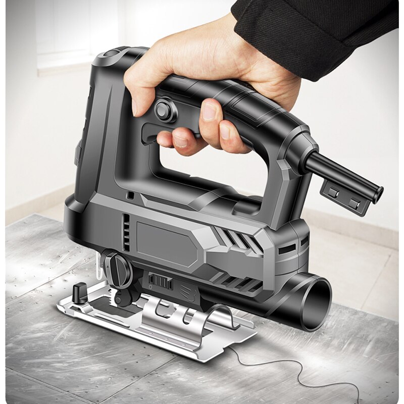 Electric Jig Saw, Woodworking Saw, Electric Saw, Household Woodworking Multi-function Wood Cutting Machine, Small Hand-held Tool
