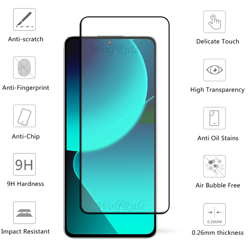 Szkło 6 w 1 dla Xiaomi 13T Pro Szkło dla Mi 13T Pro Szkło hartowane Pełna osłona ekranu Mi 11T 12T 13T Pro 11 12 Lite 13 Szkło