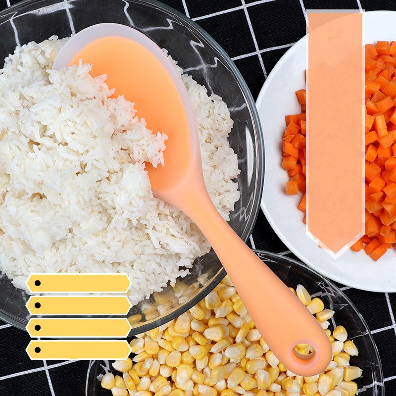 Köksredskap ris server ris sked silikon sushi ris non-stick paddel matskedar