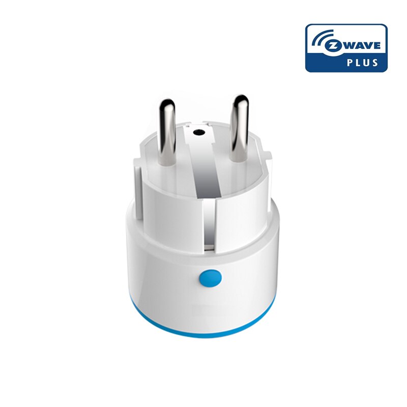 Z-Wave Plus EU Smart Power Plug Socket With Power Monitoring Function Use to turn On/off lights or small appliances with Phone