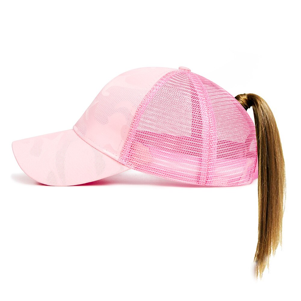 SuperB&G Women's Ponytail Baseball Cap Summer Mesh Baseball Cap Ladies Snapback Hat Female Brand Baseball Hat bone