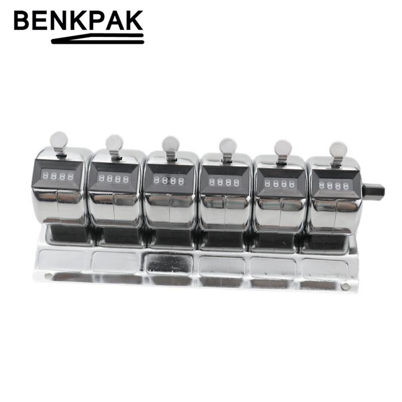 5/6 conjoined Metal Hand Tally Counter 4 Digit for laboratory hospital laboratory: 6 conjoined