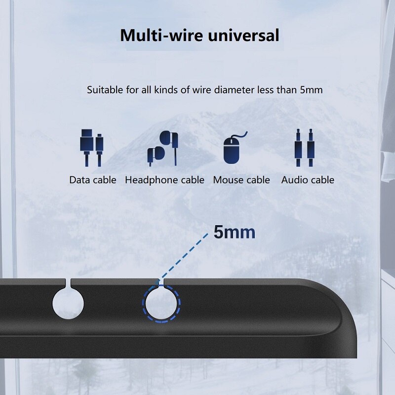 Self Stick Charging Cables USB Cords Cell Phone Chargers Wired Headphones Cable Organizer Car Wire Holder Desktop Cable Clamp