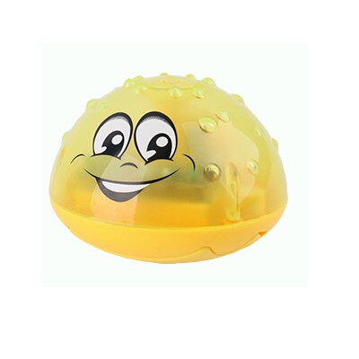 Bad Speelgoed Spuiten Water Licht Draaien Met Douche Zwembad Kinderen Speelgoed Voor Kinderen Peuter Zwemmen Party Badkamer Led Licht Speelgoed: Yellow Water Ball