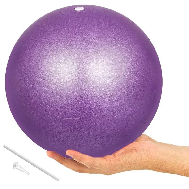 Balle de Pilates souple de 25cm, Mini boule d&#39;équilibre de Yoga, Anti-éclatement, parfaite pour l&#39;entraînement physique de base, gymnastique à domicile: Purple