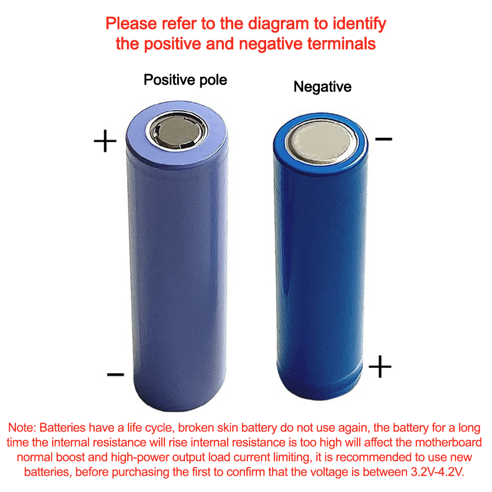 1*18650/18700/20700/21700 Lithium Battery Power Bank Case Type-C USB Charger Outer Case Plastic Shell with LCD Display and Cable