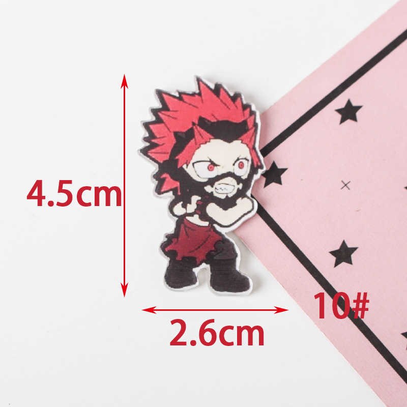 Mijn Hero Academia 1 PC Shirt Leuke Cartoon broche Acryl cartoon Badge Pinnen Bag Packbag Decoratie Schilderen Volkeren Broche Broch: 10