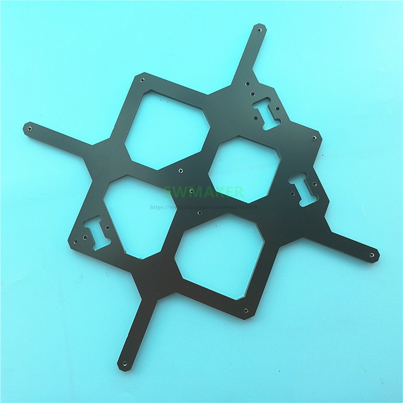 Black white Prusa i3 MK3 6mm thick Aluminium composite heated bed plate Y carriage Melamine heated plate DIY MK3 i3 3D printer