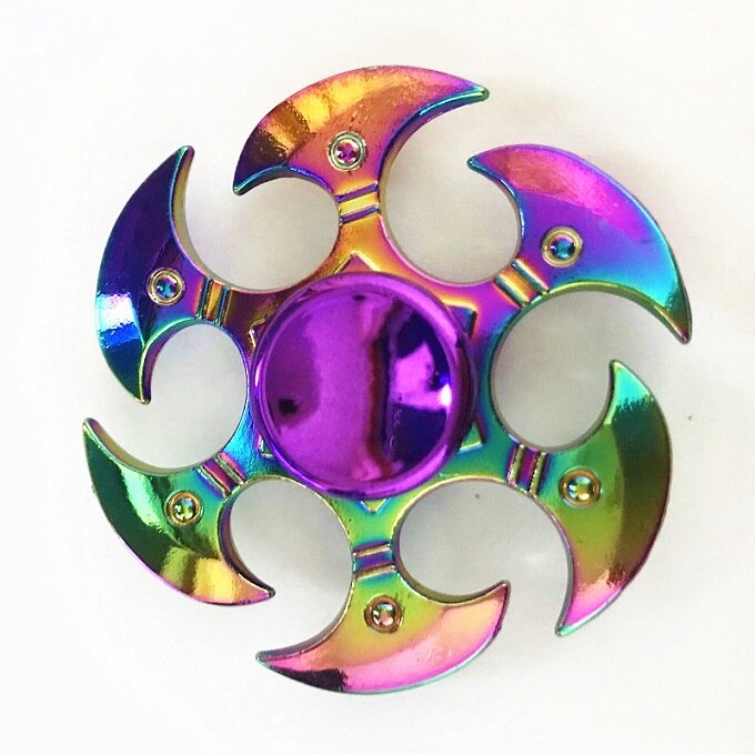 Finger Spinner Office Anxiety Relief Stress Fidget Gyro Flower / Tower / Spider Metal Hand Spinner Tri Spinner Model