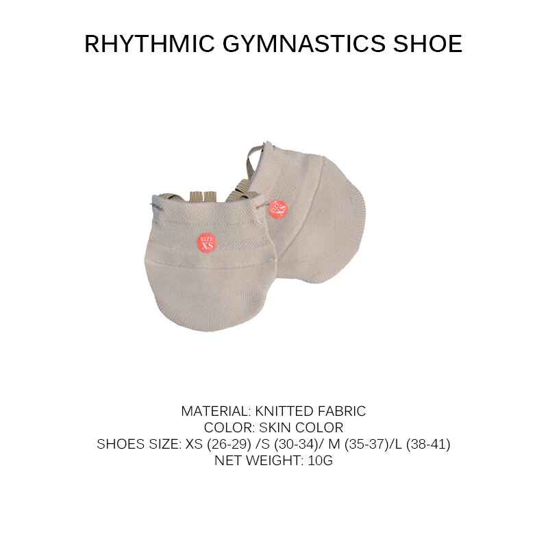 Sapatos de ginástica rítmica macio meia meias ballet sapatos de dança meias meia sola do dedo do pé sapatos competição profissional sola sapato