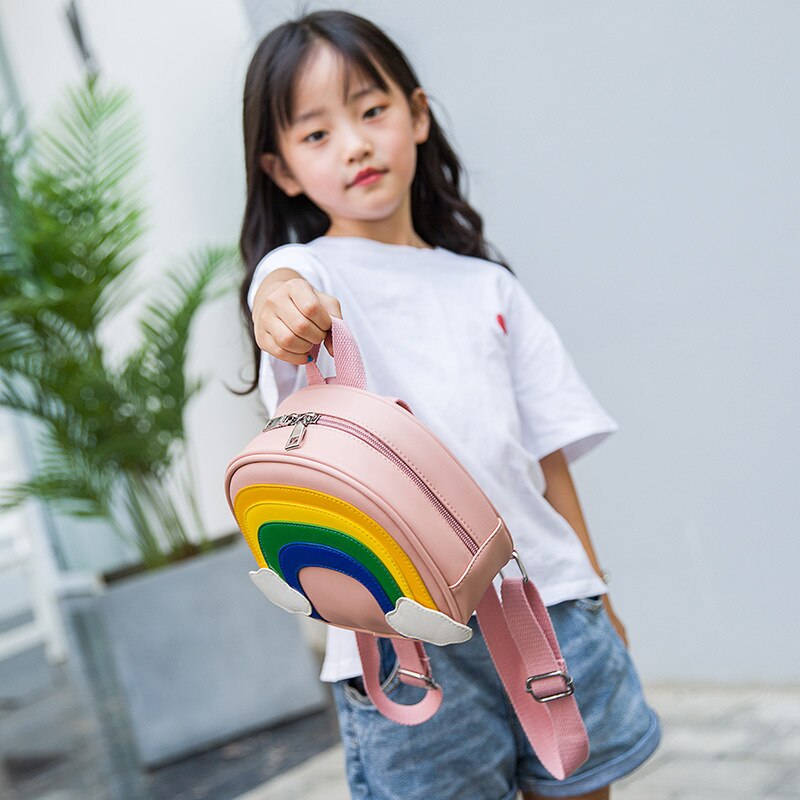 Zaino per scuola materna arcobaleno per bambina prevenire la perdita borsa per bambini borse per scuola genitore-figlio per borsa per bambini zaini per bambini carini regalo