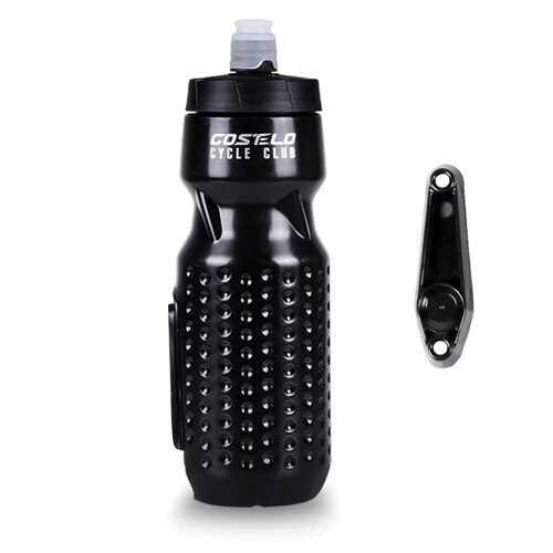 2 in 1 Magnetic Bike Bottle Holder with Water Bottle MTB Road Bike Drink Bottle Stand Rack for Cycling Bicycle Accessories: Black