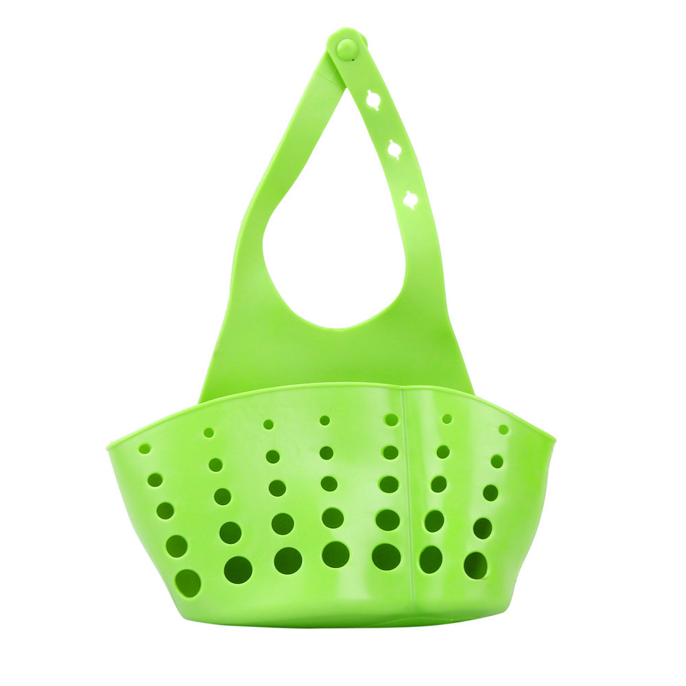 Bolsa de drenaje colgante portátil para cocina, cesta de plástico para el hogar, filtro de fregadero, cesta de drenaje colgante, herramientas de almacenamiento para el baño, soporte para fregadero: C