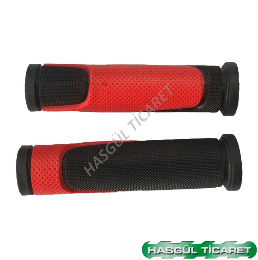 Hsgl Fiets Zachte Dubbele Kleur Siliconen Gezant Fiets Accessoire Onderdeel Stuur: Rood