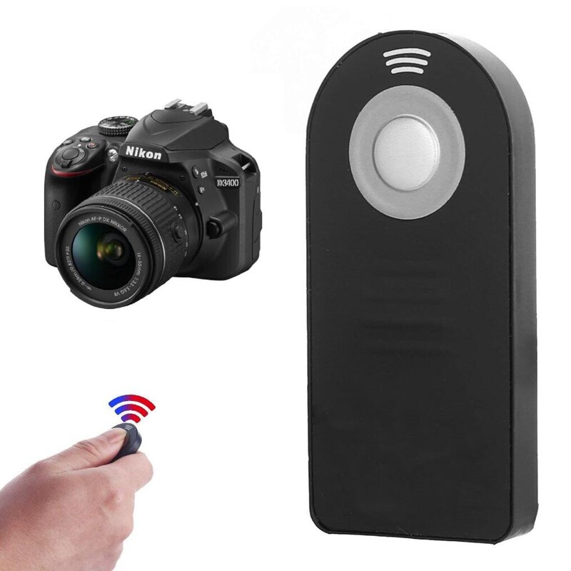 Ml -l3 trådløs fjernbetjening udløser til nikon  d3200/d3300/d3400/d5100/d5300/d5500/d600/d610/d7000/d7100/d750/d800/d90